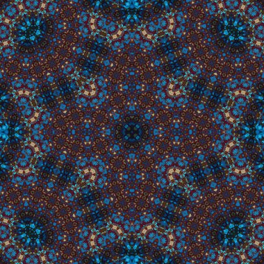 Seamless square pattern. Symmetric pattern texture