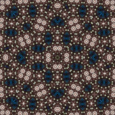 Seamless square pattern. Symmetric pattern texture clipart