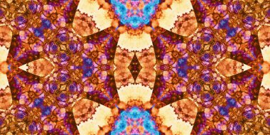 Kusursuz kaleydoskop deseni. Örgü deseninin dokusu. Sonsuz desen