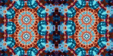 Kusursuz kaleydoskop deseni. Örgü deseninin dokusu. Sonsuz desen