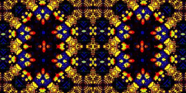 Kusursuz kaleydoskop deseni. Örgü deseninin dokusu. Sonsuz desen