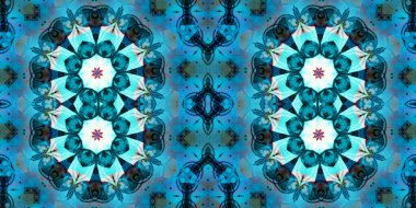 Kusursuz kaleydoskop deseni. Örgü deseninin dokusu. Sonsuz desen