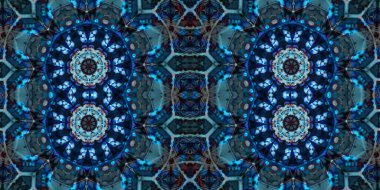 Kusursuz kaleydoskop deseni. Örgü deseninin dokusu. Sonsuz desen