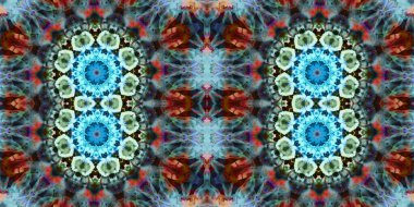 Kusursuz kaleydoskop deseni. Örgü deseninin dokusu. Sonsuz desen