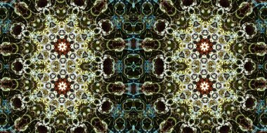 Kusursuz kaleydoskop deseni. Örgü deseninin dokusu. Sonsuz desen