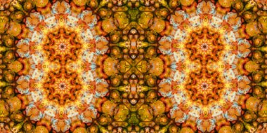 Kusursuz kaleydoskop deseni. Örgü deseninin dokusu. Sonsuz desen