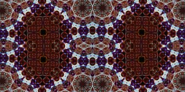 Kusursuz kaleydoskop deseni. Örgü deseninin dokusu. Sonsuz desen