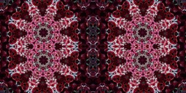 Kusursuz kaleydoskop deseni. Örgü deseninin dokusu. Sonsuz desen