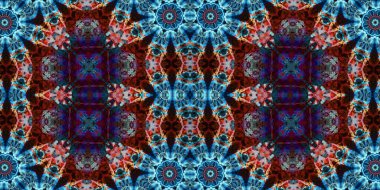 Kusursuz kaleydoskop deseni. Örgü deseninin dokusu. Sonsuz desen