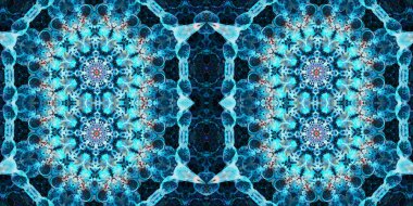 Kusursuz kaleydoskop deseni. Örgü deseninin dokusu. Sonsuz desen