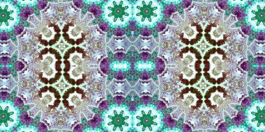 Kusursuz kaleydoskop deseni. Örgü deseninin dokusu. Sonsuz desen