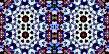 Kusursuz kaleydoskop deseni. Örgü deseninin dokusu. Sonsuz desen