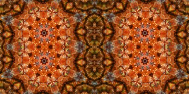 Kusursuz kaleydoskop deseni. Örgü deseninin dokusu. Sonsuz desen