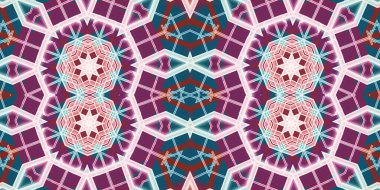 Kusursuz kaleydoskop deseni. Örgü deseninin dokusu. Sonsuz desen