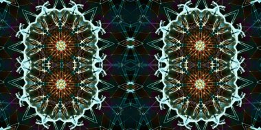 Kusursuz kaleydoskop deseni. Örgü deseninin dokusu. Sonsuz desen