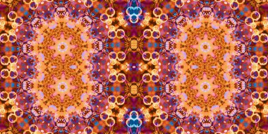 Kusursuz kaleydoskop deseni. Örgü deseninin dokusu. Sonsuz desen