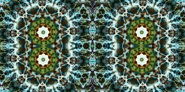 Kusursuz kaleydoskop deseni. Örgü deseninin dokusu. Sonsuz desen