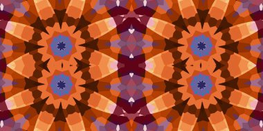 Kusursuz kaleydoskop deseni. Örgü deseninin dokusu. Sonsuz desen