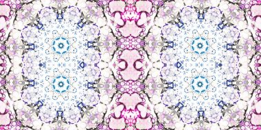 Kusursuz kaleydoskop deseni. Örgü deseninin dokusu. Sonsuz desen