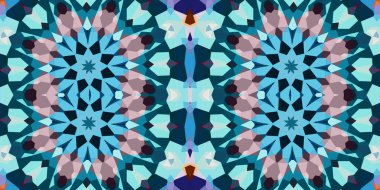 Kusursuz kaleydoskop deseni. Örgü deseninin dokusu. Sonsuz desen