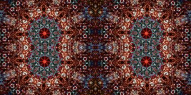 Kusursuz kaleydoskop deseni. Örgü deseninin dokusu. Sonsuz desen