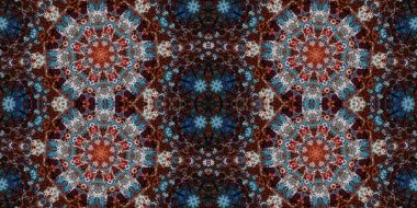 Kusursuz soyut desen. Şablonun dokusu simetrik. Sonsuz desen