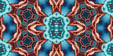 Kusursuz soyut desen. Şablonun dokusu simetrik. Sonsuz desen