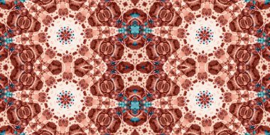 Kusursuz soyut desen. Şablonun dokusu simetrik. Sonsuz desen