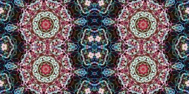 Kusursuz soyut desen. Şablonun dokusu simetrik. Sonsuz desen