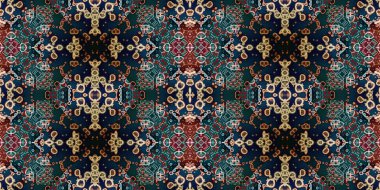 Kusursuz kare halı deseni. Doku soyuttur. Arkaplan soyut sonsuzdur