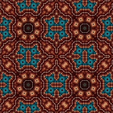 Kusursuz kare halı deseni. Doku soyuttur. Arkaplan soyut sonsuzdur