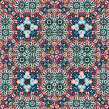 Kusursuz kare halı deseni. Doku soyuttur. Arkaplan soyut sonsuzdur