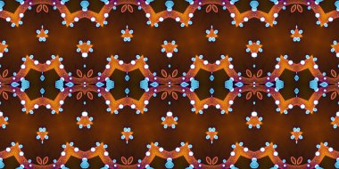 Kusursuz kasvetli afiş deseni. Doku soyuttur. Soyut sonsuz halı şeridi arkaplanı