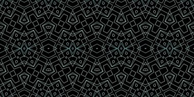 Kusursuz kasvetli afiş deseni. Doku soyuttur. Soyut sonsuz halı şeridi arkaplanı