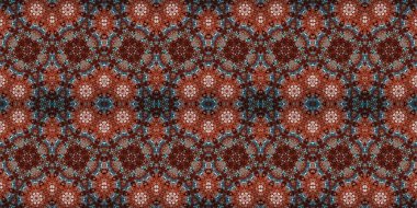 Kusursuz kasvetli afiş deseni. Doku soyuttur. Soyut sonsuz halı şeridi arkaplanı