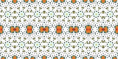 Kusursuz kasvetli afiş deseni. Doku soyuttur. Soyut sonsuz halı şeridi arkaplanı