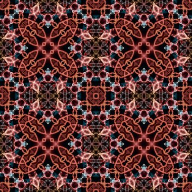 Kusursuz simetrik desen. Doku soyuttur. Soyut sonsuz simetrik arkaplan