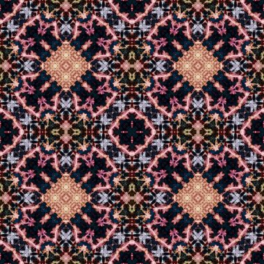 Kusursuz simetrik desen. Doku soyuttur. Soyut sonsuz simetrik arkaplan