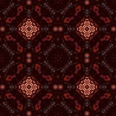 Kusursuz simetrik desen. Doku soyuttur. Soyut sonsuz simetrik arkaplan