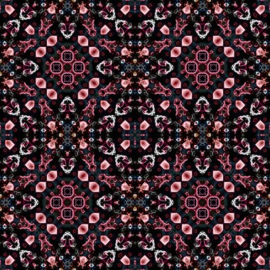 Kusursuz simetrik desen. Doku soyuttur. Soyut sonsuz simetrik arkaplan