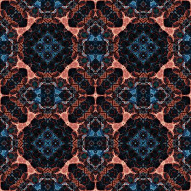 Kusursuz simetrik desen. Doku soyuttur. Soyut sonsuz simetrik arkaplan