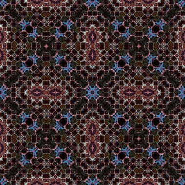 Seamless symmetrical pattern. The texture is abstract. Abstract endless symmetrical background