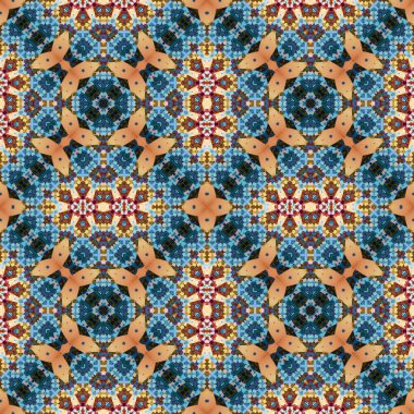 Kusursuz simetrik desen. Doku soyuttur. Soyut sonsuz simetrik arkaplan