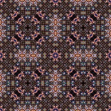 Kusursuz simetrik desen. Doku soyuttur. Soyut sonsuz simetrik arkaplan