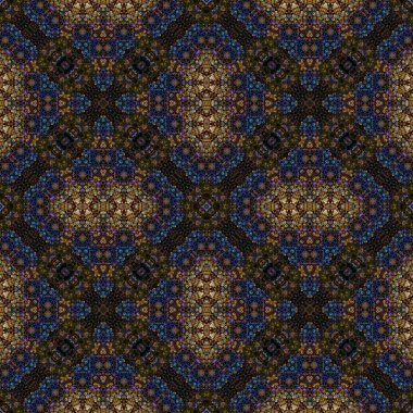 Seamless symmetrical pattern. The texture is abstract. Abstract endless symmetrical background