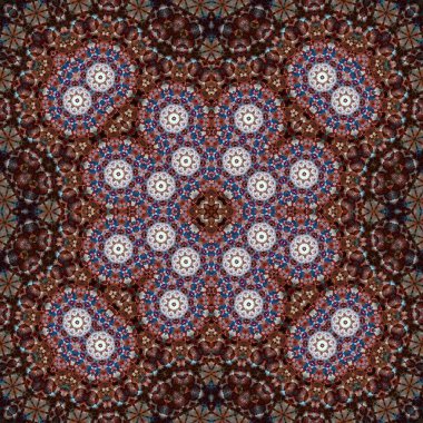 Kusursuz bir desen. Doku soyuttur. Arkaplan simetriktir ve tekrarlar