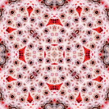 Kusursuz bir desen. Doku soyuttur. Arkaplan simetriktir ve tekrarlar