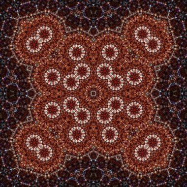 Kusursuz bir desen. Doku soyuttur. Arkaplan simetriktir ve tekrarlar