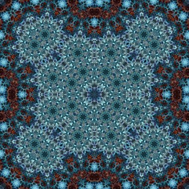Kusursuz bir desen. Doku soyuttur. Arkaplan simetriktir ve tekrarlar