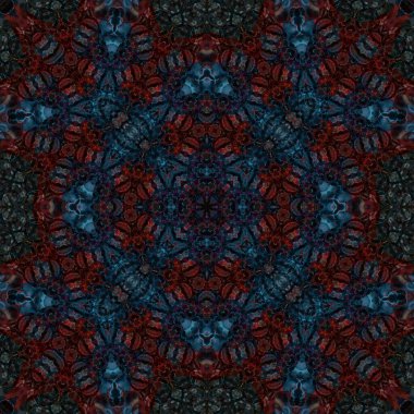 Kusursuz bir desen. Doku soyuttur. Arkaplan simetriktir ve tekrarlar